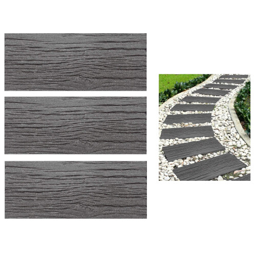 3 x Grey Railroad Step Stone