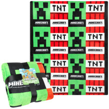 Minecraft Fleece Blanket Bedroom Decor Bed Sofa Throw Super Soft Cosy Creeper Plush Comforter 156 x 128cm for Bedroom Travel Sleep