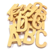 Major Brushes Upper Case Wooden Alphabet Stencil Letters - Pack of 26