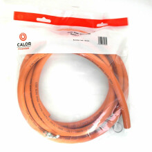 Calor GAS BRAND 3mt 8mm ORANGE LPG GAS HOSE FOR PROPANE/BUTANE WITH CLIPS
