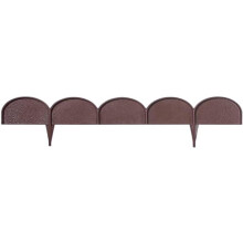 Lawn border edge, palisade, garden 10 m (Brown)