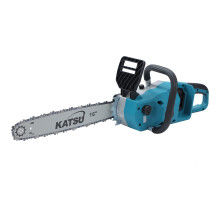 KATSU FIT-BAT 21V Twin Battery Brushless Cordless Electric Chainsaw 16-Inch Guide Bar and Blade Chain for Garden Trees Wood Cuttin