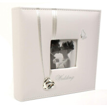 Wedding Rings and Butterfly Photo Album - Wedding Day Gift