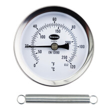 Brannan Clip on pipe thermometer - Radiator Balancing Thermometer for Hot Water Pipes and Radiators