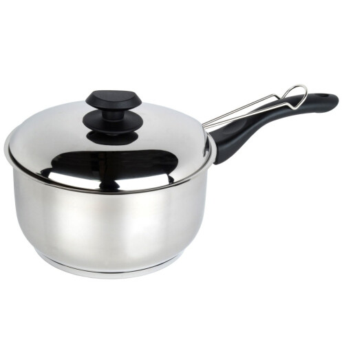 Stainless steel collection chip pan,Silver, 20 cm diameter, 11 cm height