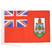 AZ FLAG - Bermuda Flag - 18'' x 12'' - 100% Polyester Bermudian Small Banner with Two Cords - Fade Resistant - Vivid Colors - 18x1
