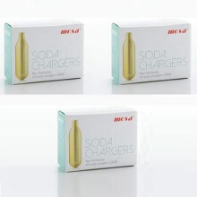 30 x 8 g CO2 soda capsules - Carbonated cartridges for soda makers, soda siphons and water siphons