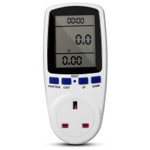 UK Plug in Electricity Power Consumption Meter Energy Monitor Watt Kwh