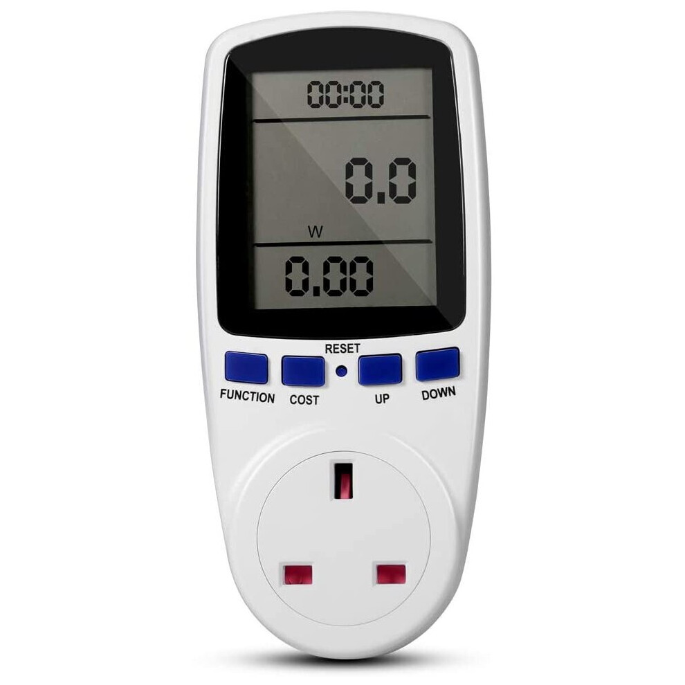 Uk Plug In Electricity Power Consumption Meter Energy Monitor Watt Kwh 6942934492978