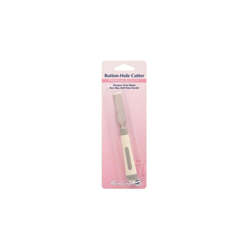 Hemline H264.ST | Soft Grip Sewing Tool | Button Hole Cutter