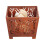 Fallen Fruits Small Square Fire Basket - Rust, FF161, Brown 1