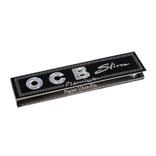 OCB Slim Premium Black King Size Rolling Paper - 10 Booklets by Trendz