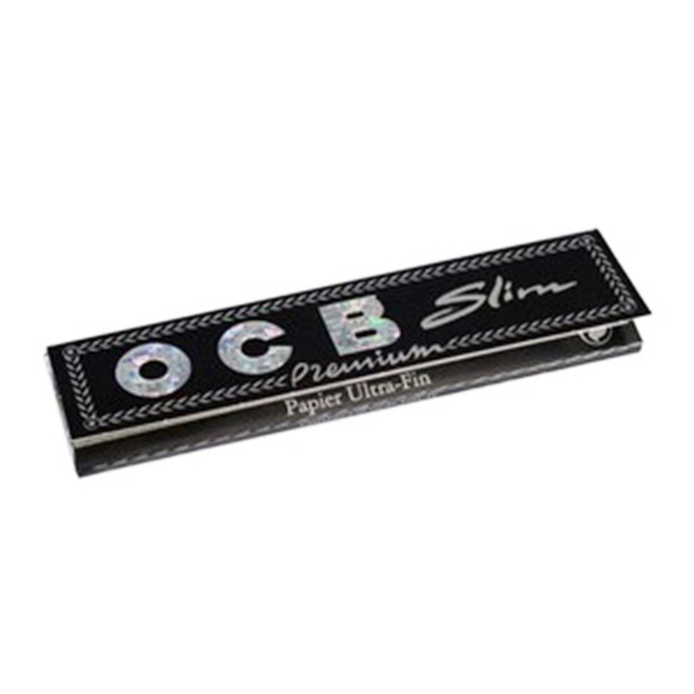 Ocb Slim Premium King Size Rolling Paper - 10 Booklets By Trendz Black 47109346