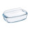 Pyrex Pyrex 4937387 Essentials Glass rectangular Casserole high resistance 4,3L,Transparent 1