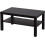HSD LACK Coffee Table 90x55x45cm – Modern Herringbone Design with Shelf, Rectangular Living Room Table, Easy Assembly, Black Brown 1