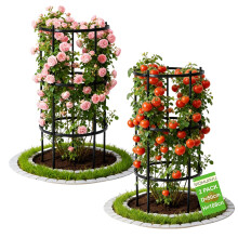 108 cm Garden Obelisk,Ø 50 cmTomato Cage,Heavy-Duty Tomato Plant Support,Adjustable Heights for Garden Plants, Roses, Tomatoes and