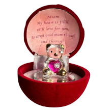 Thorness Glass Bear in Gift Box for a Special Mum Through and Through | Gift for Mother | Mummy | Mother’s Day | Gift for Mum from