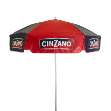 Heininger 1378 DestinationGear Red and Blue 6' Vinyl Patio Pole Umbrella by Heininger
