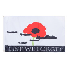 AZ FLAG - Lest We Forget Raf Flag - 3x5 Ft - 100D Polyester Military Banner with Two Metal Grommets - Fade Resistant - Vivid Color