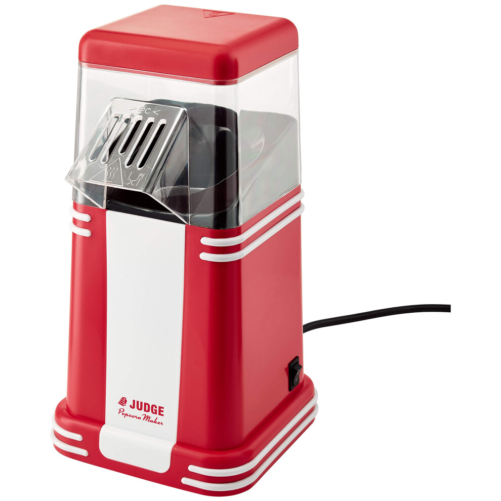 Judge Jea83 Electrical Popcorn Maker In Gift Box, Retro Machine For Air Popped Corn 30Cm X 15Cm X 15Cm 1200W - 2 Year Guarantee