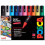 POSCA Water Based Permanent Marker Paint Pen - Multi Surface Use - PC-5M, 1.8-2.5mm Medium - Pack of 10 1