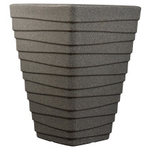 Sankey Tall Square Trojan Planter Granite, 40cm x 40cm x 52cm height