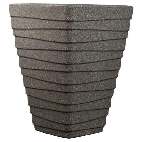 Sankey Tall Square Trojan Planter Granite, 40cm x 40cm x 52cm height