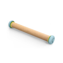Joseph Joseph Duo Rolling Pin with Adjustable Pastry Thickness, Baking and Dough Rollers, Beech Wood, Multicolour