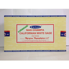 Satya Nag Champa ( CALIFORNIAN WHITE SAGE ) Incense Sticks 12 Packsx 15g