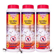 Zero In Ant Killer Outdoor Powder- Ready-to-Use Permethrin Insecticidal Ant Powder for Ants, Cockroaches, Earwigs & More-Covers 45