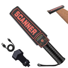 JANEYHIM Metal Detector Wand, Nail Finder, Security Wand, Black, 16" x 2.6" x 1.3", 0.381 lb, Rechargeable, USB Cable, Woodworking