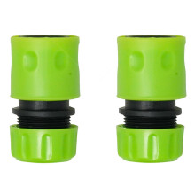 Dapetz 2Pack 1/2" Garden Hose Connectors Water Stop Feature Universal Gardening Accessory Quick Fitting Outdoor Watering Connect