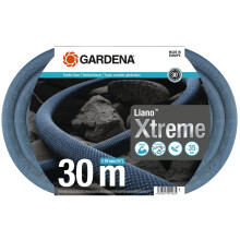 Gardena Liano Xtreme 3/4 inch, 30m set: Extremely robust textile garden hose, for indoor water taps, with PVC inner tube, lightwei