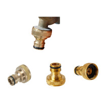hep Brass Outdoor Garden Hose 3/4" Female Screw on Tap Connecor for Garden Tap to 12.5mm / 15mm - Hose Brass Garden Hose Tap Conn