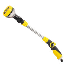 Watering Lance Spray Long Pole Water Nozzle,Portable Garden Watering Nozzle Hose Pipe Spray with 8 Modes and Rotating Sprinkler fo