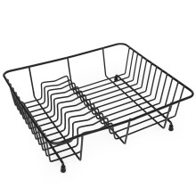 Besto Dish Drainer Rack for Kitchen Sink | Plastic Coated Steel Wire Dishes Drying Rack and Organiser | Compact Plate Drainer for
