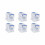 """Really Useful Products Ltd 3 Liter Storage Box Plastic, Clear Lightweight 6 Pack""" 1