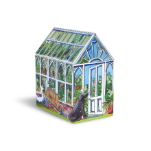Emma Bridgewater - Green House Shaped Tin 120 x 135 x 75mm Matthew Rice