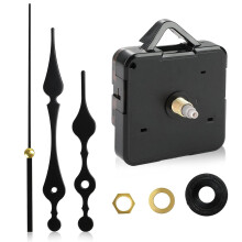 1 Set Silent Quartz Clock Mechanism Movement Kit,DIY Wall Clock Mechanism Parts Motor Replacement Set,High Torque Long Shaft Clock