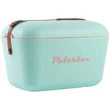 Polarbox 20L Cool box, Ice Box, Large Cool Box, For Picnics, Beach, Camping, Garden, Cool Storage Box - Cyan Baby Rose Classic