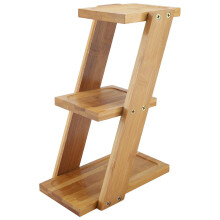 Ejoyous 3-Layer Ladder Plant Stand, Bamboo Shelves for Tabletop Succulents Small Potted Flower Stand for Living Room Balcony Garde