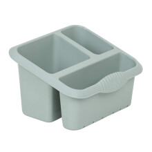 Wham Silver Sage High Grade Plastic Sink Tidy Cutlery Drainer Holder Caddy