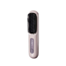 (Purple) Go Brush Pro Hair, Portable Straightener Brush, Hair Straightener