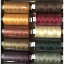 Sewing Thread Set: Coats Moon Dark Autumn Mix Thread Set Hand and Machine Sewing, Repairs, Crafting, Polyester, Beutiful Autumn Co