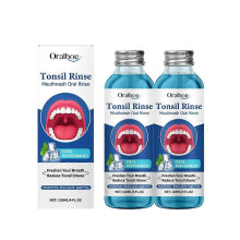 (2PCS) 1-5x Tonsil Stone Remover, Natural Tonsil Stone Mouthwash, Oral Rinse Liquid for Soothe Tonsils, Bad Breath Treatment and Relief Dry Mouth