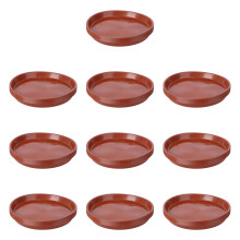 Yardwe 10 Pack Plant Pot Saucers 20cm, Plastic Drip Trays for Flower Planters, Round Base Plate for Indoor Houseplants and Outdoor