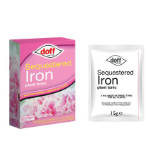 Doff Plant Tonic Sequestered Iron – 5x15g Sachets of Fast-Acting Plant Food for Healthy Growth of Ericaceous & Fruit, Lawns & Shru