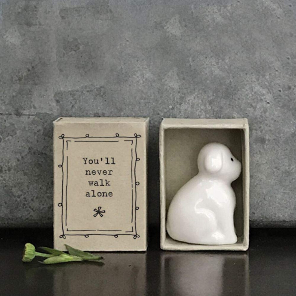 East Of India East Of India: Porcelain Dog - You'll Never Walk Alone
