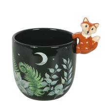 Something Different Forest Fox Plant Pot (One Size) (Green)