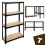 Lagerregal - schwarz 150x75x30 Bigstreen 6
